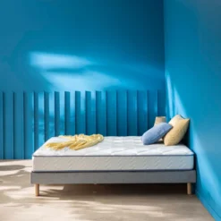 Ensemble sommier et matelas ressorts et mémoire de forme ferme Merinos Sweety