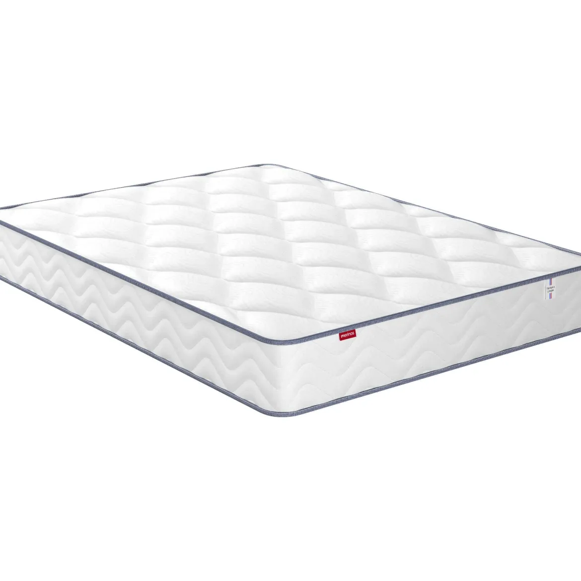 Ensemble sommier et matelas ressorts et mémoire de forme ferme Merinos Sweety