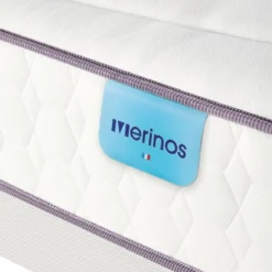 Ensemble sommier et matelas ressorts et mémoire de forme ferme Merinos Beauty Bed