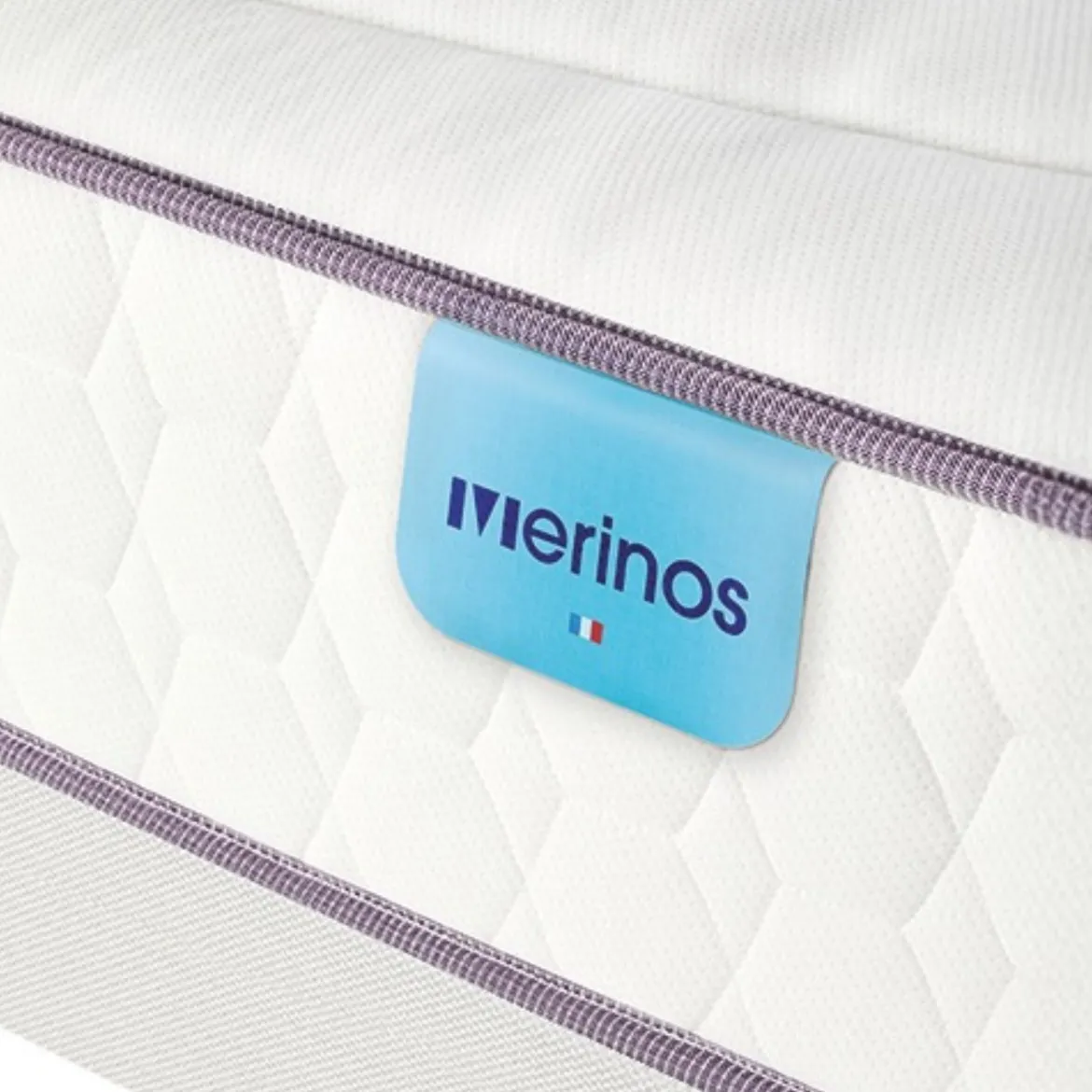Ensemble sommier et matelas ressorts et mémoire de forme ferme Merinos Beauty Bed