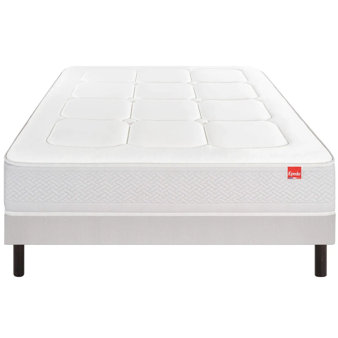 Ensemble sommier et matelas ressorts multi-actifs ferme Epeda Inoubliable