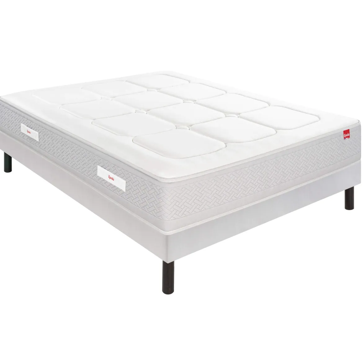 Ensemble sommier et matelas ressorts multi-actifs ferme Epeda Inoubliable