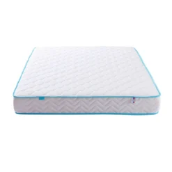 Ensemble sommier et matelas ressorts ensachés ferme Merinos Enjoy Bleu