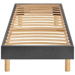 Ensemble sommier et matelas ressorts ensachés ferme Merinos Enjoy Bleu