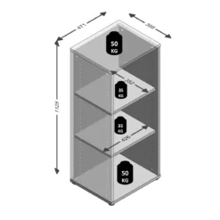 Etagère 3 cases en bois - ET13049