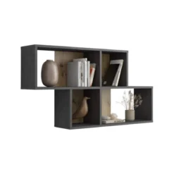 Etagère murale 4 cases en bois - ET13042