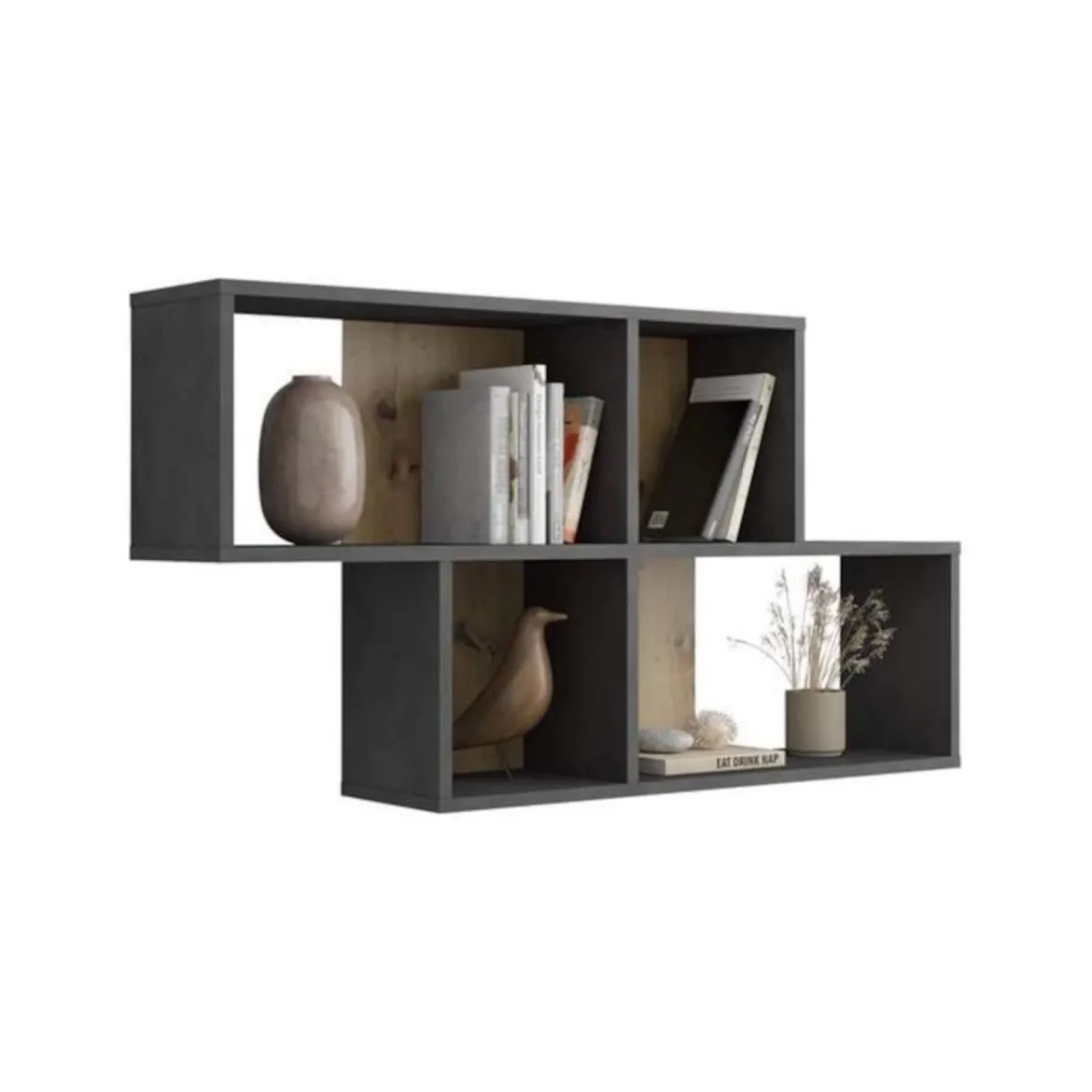 Etagère murale 4 cases en bois - ET13042