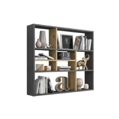 Etagère murale à cases en bois - ET13041