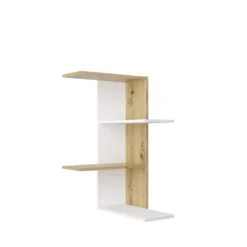 Etagère murale d'angle en bois - ET13038