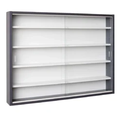 Etagère murale style vitrine en bois - ET12114