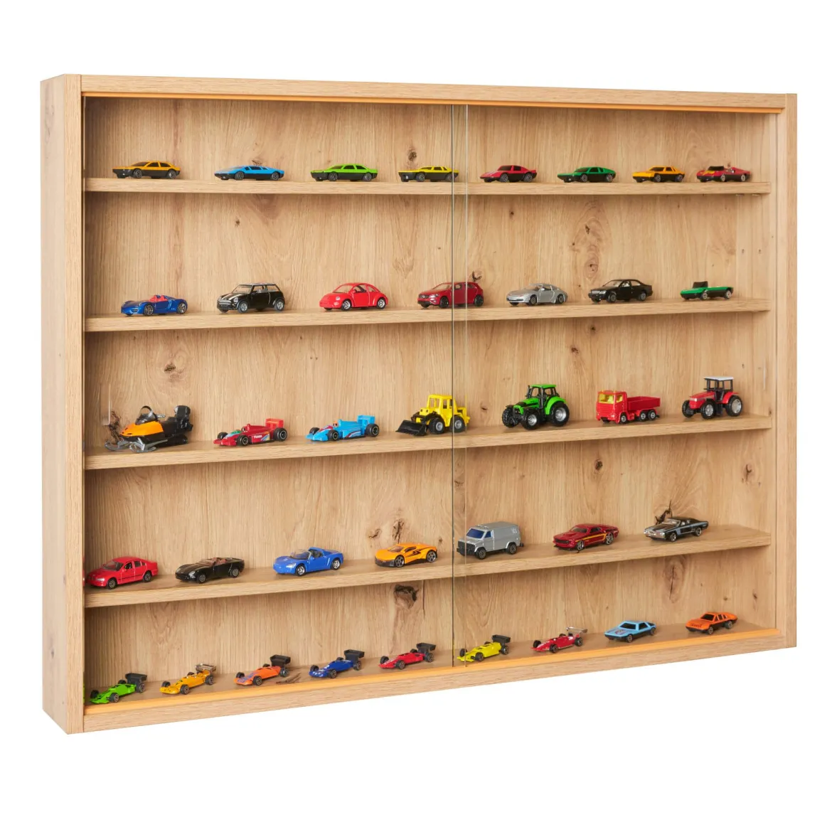 Etagère murale style vitrine en bois - ET12114