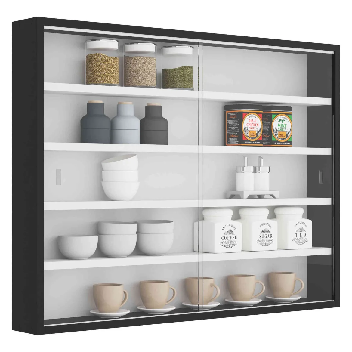 Etagère murale vitrée - ET6040
