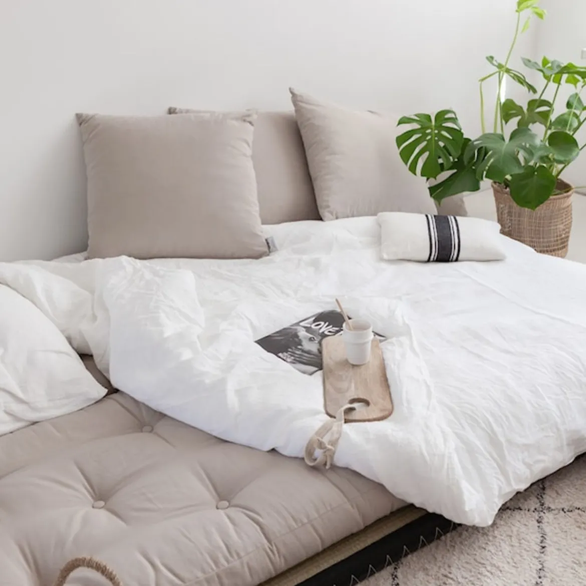 Futon canapé lit 3 places 2x70x200 CHICO
