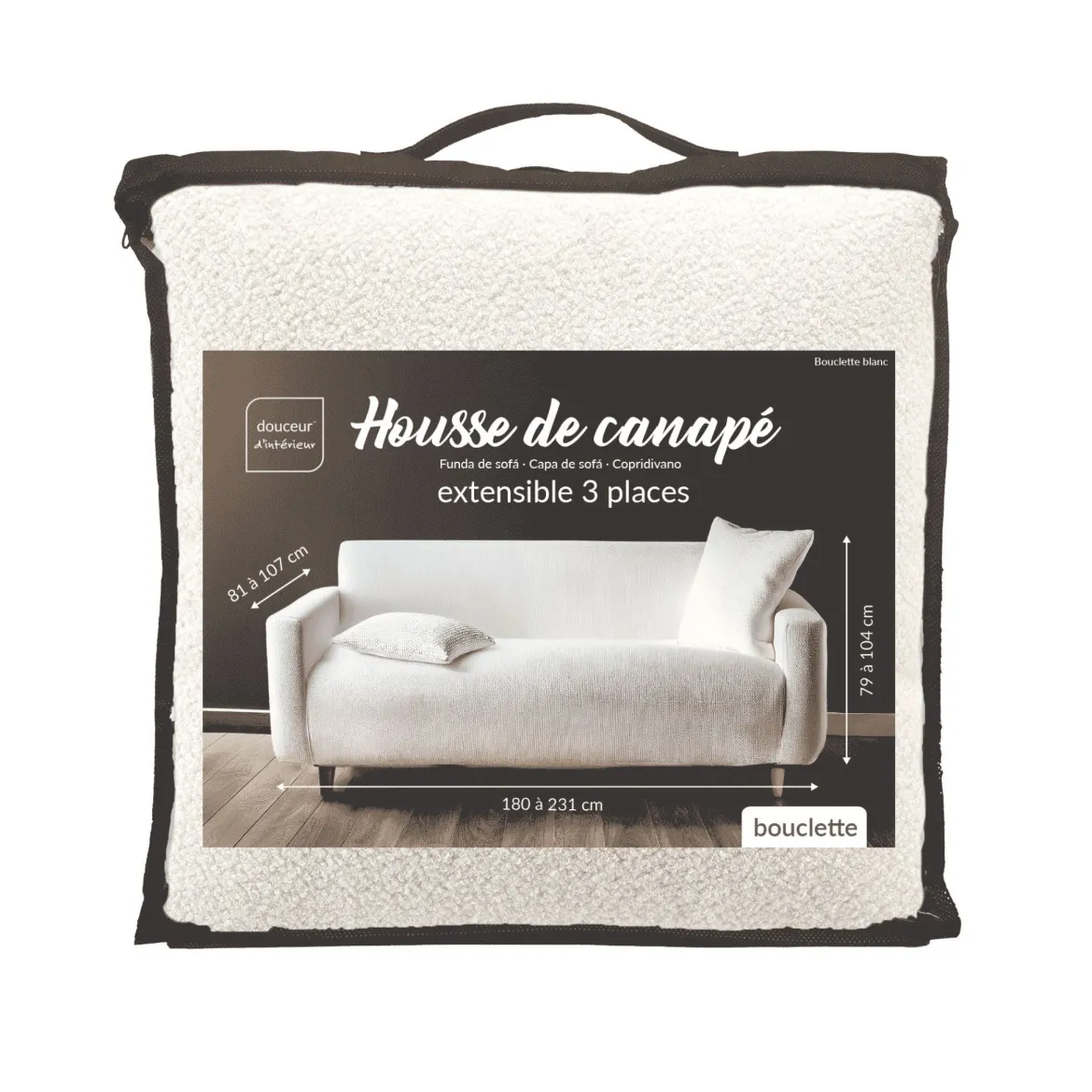 Housse de canapé bouclette Douceur d'Intérieur Laina