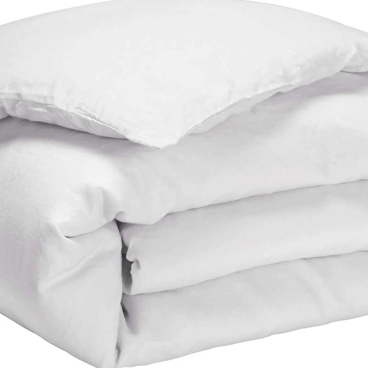 Housse de couette blanc 100% lin