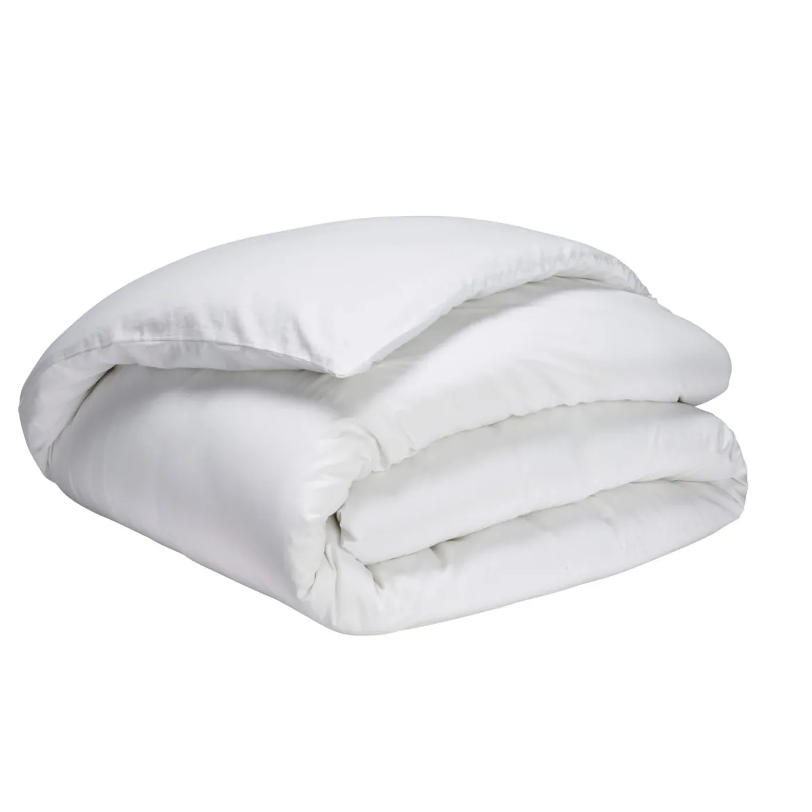 Housse de couette blanc 100% satin de coton