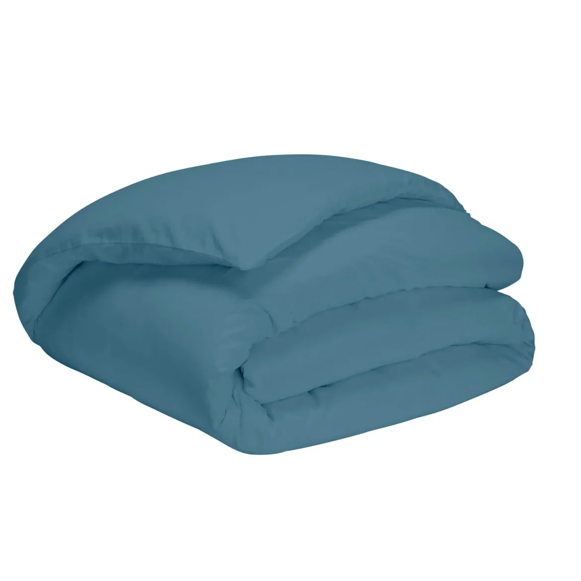 Housse de couette bleu minéral 100% coton biologique