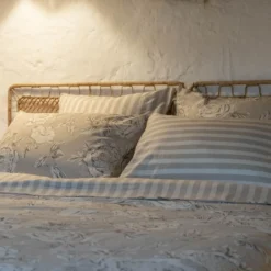 Housse de couette coton à fleurs Terre de Nuit Bucolique