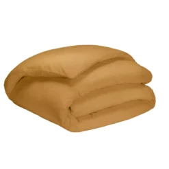 Housse de couette curry 100% coton biologique