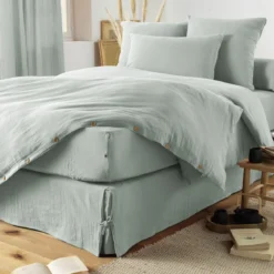 Housse de couette double gaze de coton