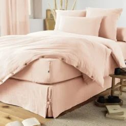 Housse de couette double gaze de coton