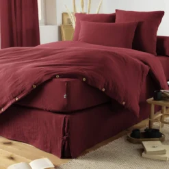 Housse de couette double gaze de coton
