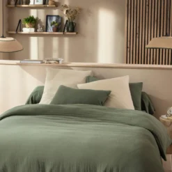 Housse de couette gaze de coton Terre de Nuit NOA