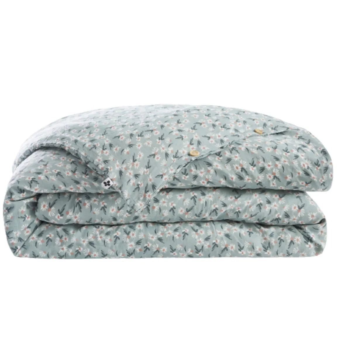 Housse de couette gaze de coton imprimé floral