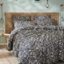 Housse de couette gaze de coton imprimé floral