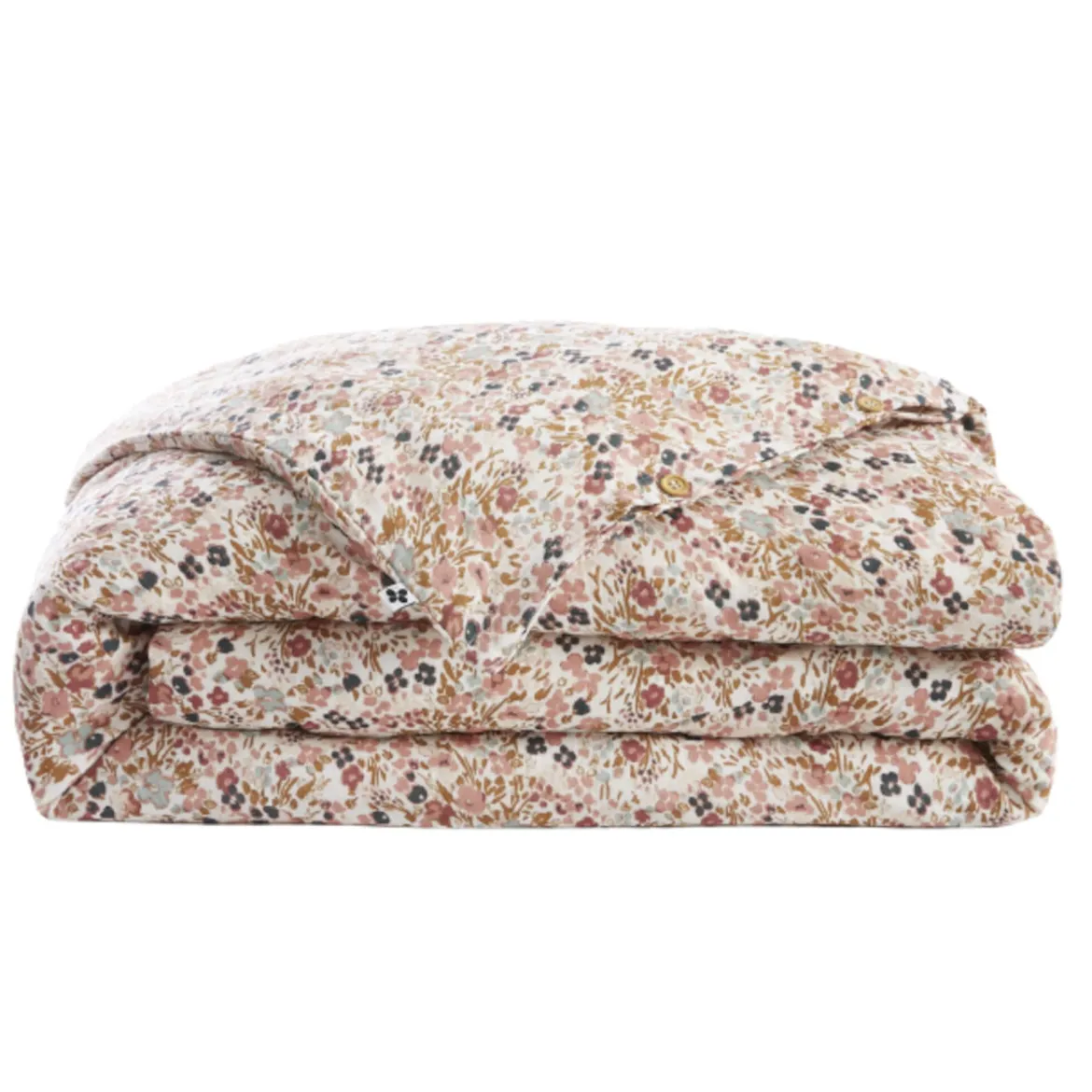 Housse de couette gaze de coton imprimé floral