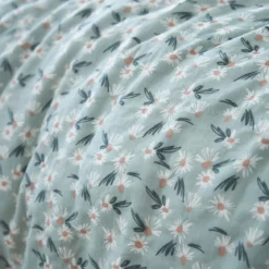 Housse de couette gaze de coton imprimé floral