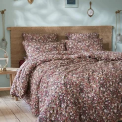 Housse de couette gaze de coton imprimé floral
