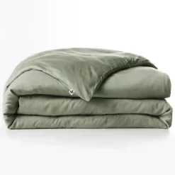 Housse de couette lyocell uni Terre de Nuit Lysandre