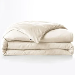 Housse de couette lyocell uni Terre de Nuit Lysandre