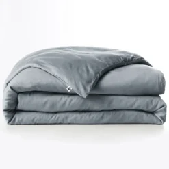 Housse de couette lyocell uni Terre de Nuit Lysandre
