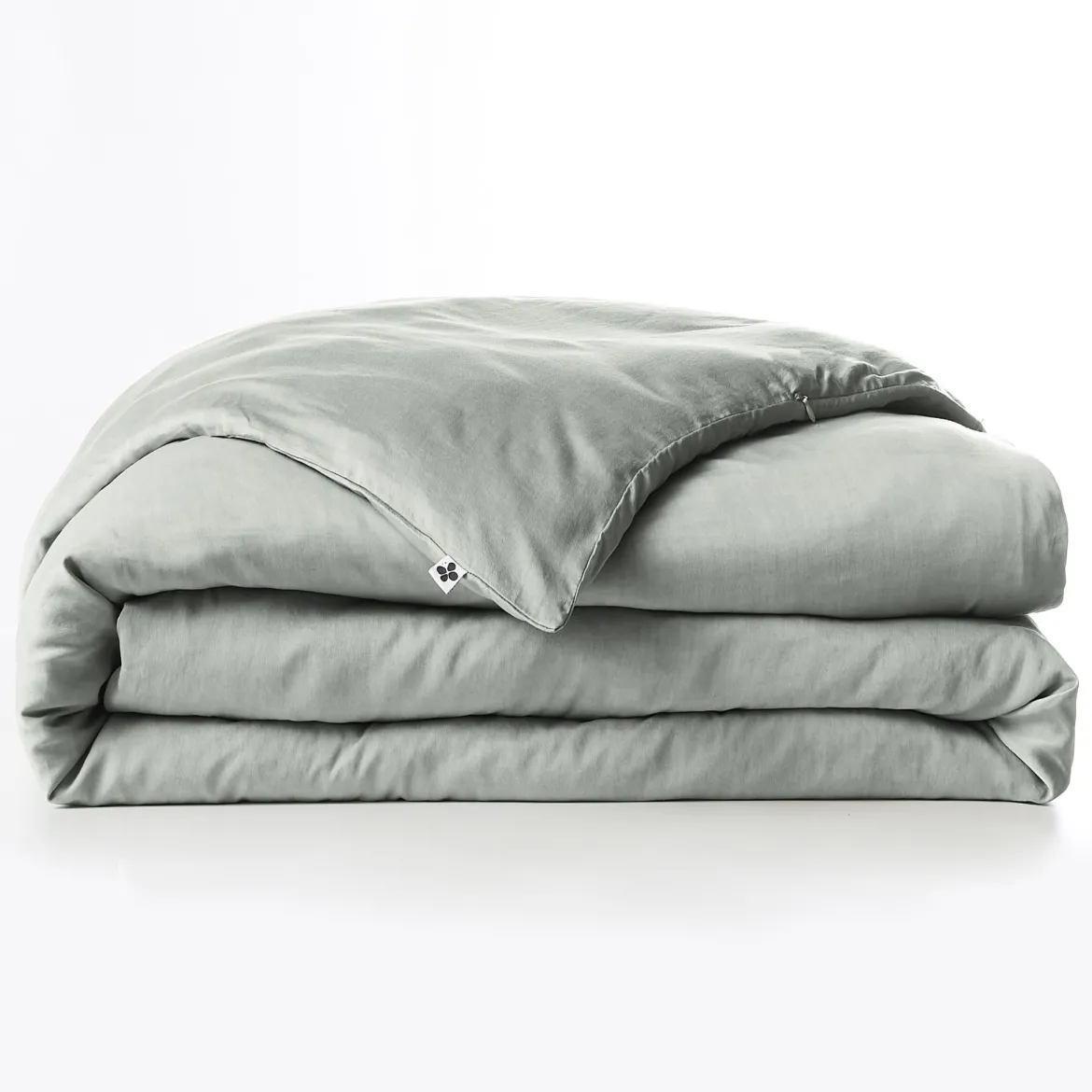 Housse de couette lyocell uni Terre de Nuit Lysandre