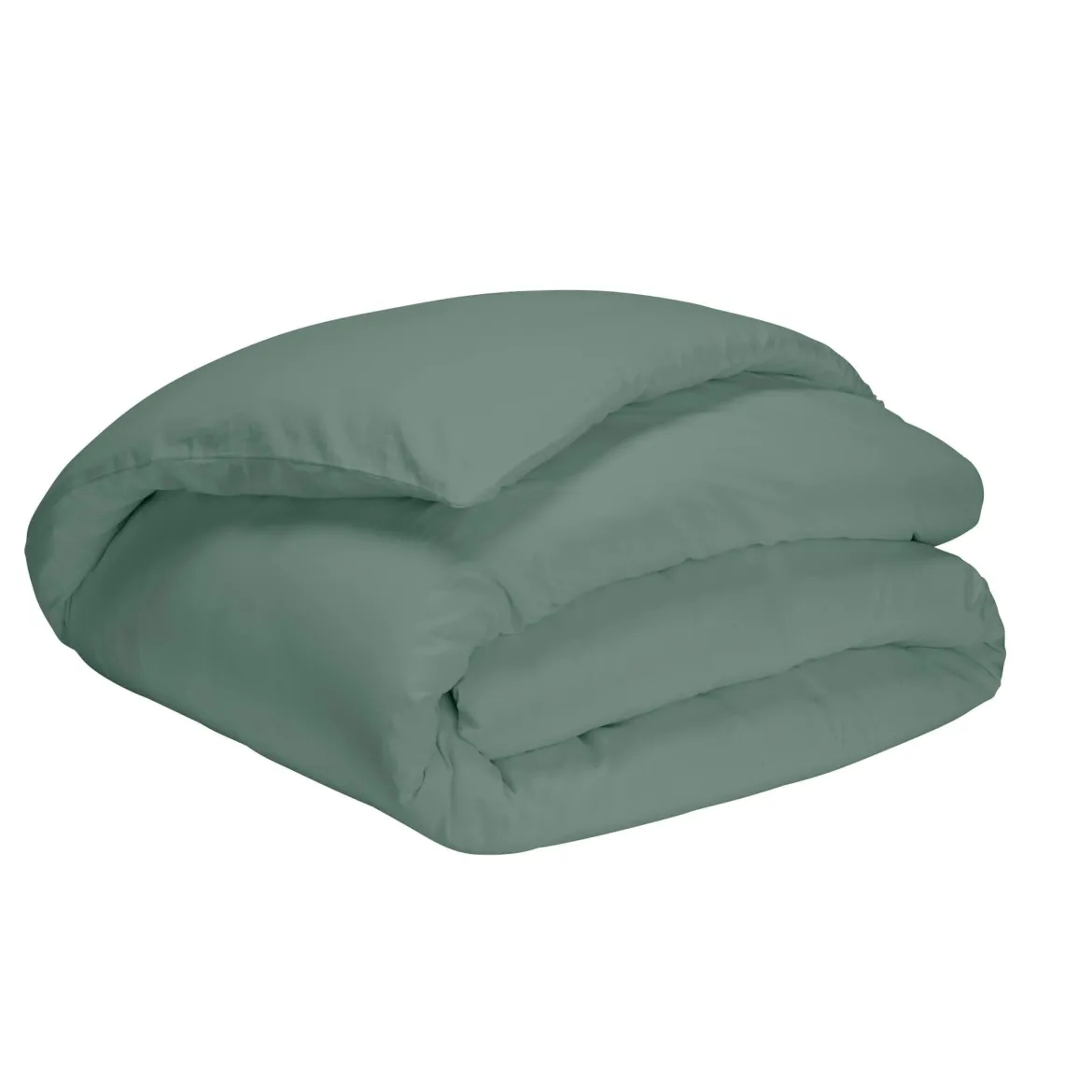Housse de couette vert de gris 100% coton