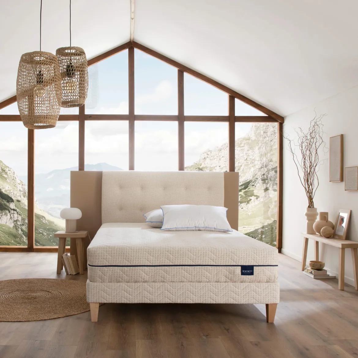 Housse naturelle de remplacement pour matelas Aube 600 - SOMEO