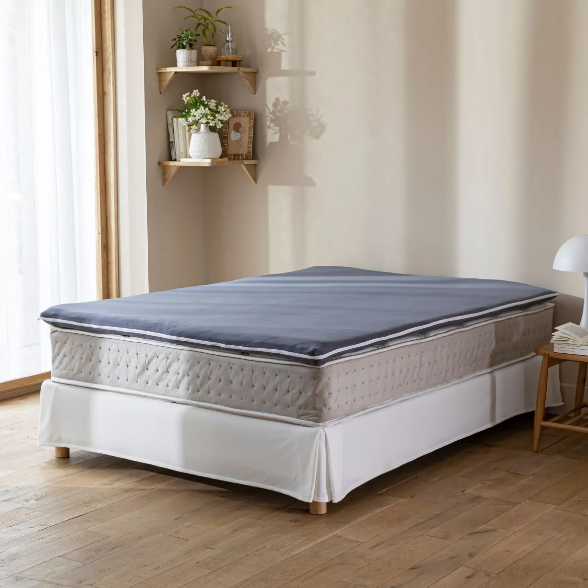 Housse surmatelas coton jersey extensible