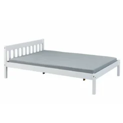 Lit adulte en bois massif blanc 140x200 - LT12001