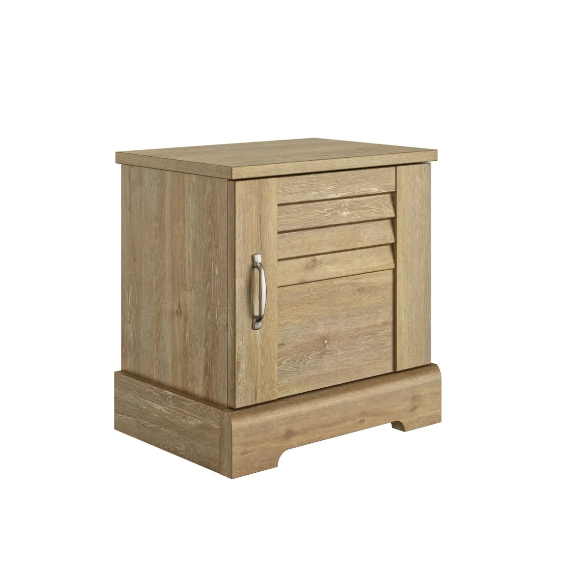 Lit avec 2 chevets en bois clair - LT5077