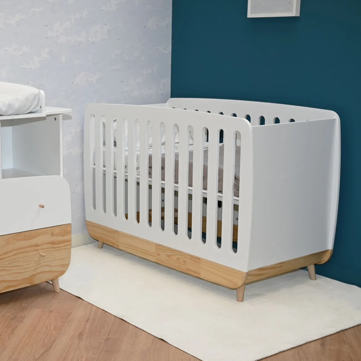 Lit bébé à barreaux LOUISON 60x120 - LT7086