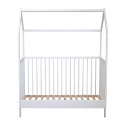 Lit bébé cabane évolutif en bois massif 60x120