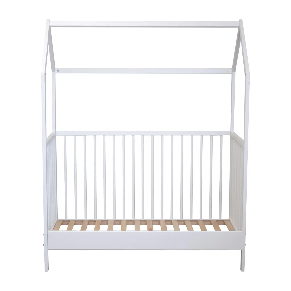 Lit bébé cabane évolutif en bois massif 60x120