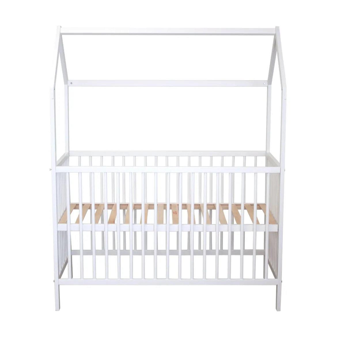 Lit bébé cabane évolutif en bois massif 60x120