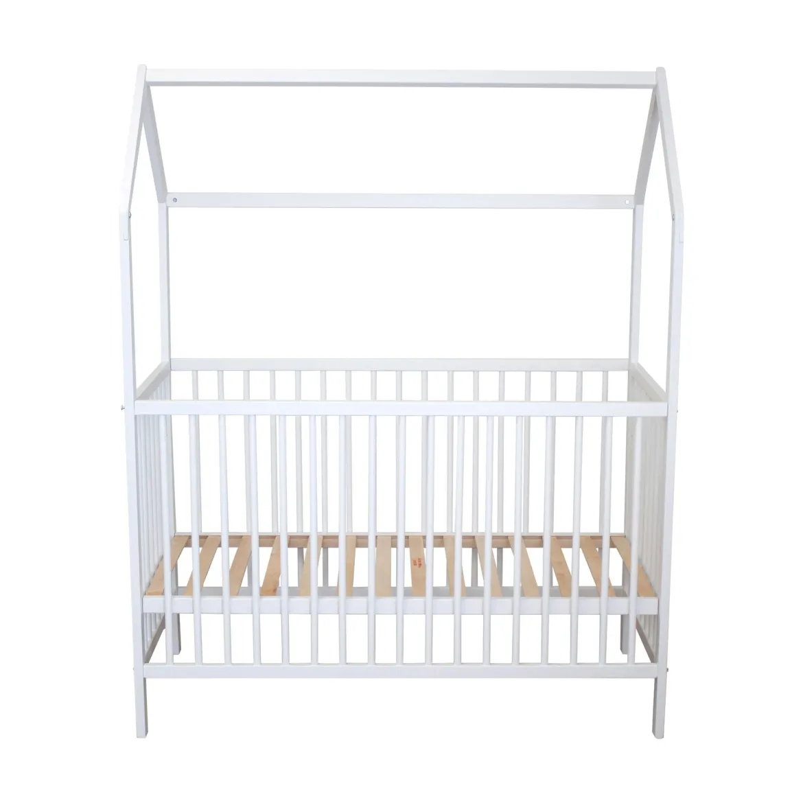 Lit bébé cabane évolutif en bois massif 60x120