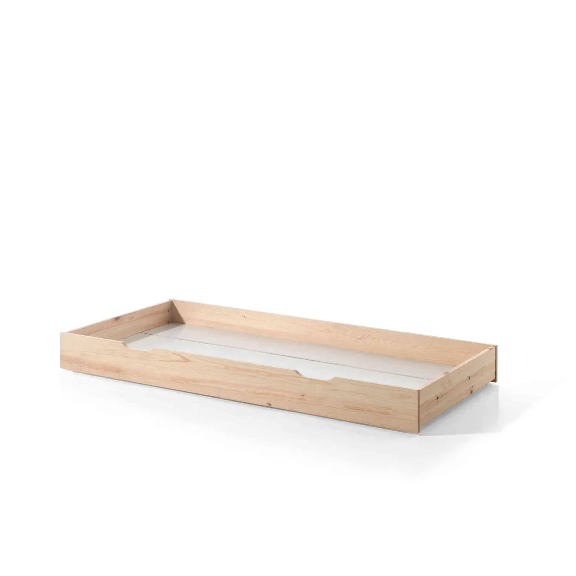 Lit cabane enfant à barreaux en bois massif 90x200 avec tiroir de lit - LT2025