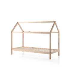 Lit cabane enfant en bois massif 90x200 - LT2020