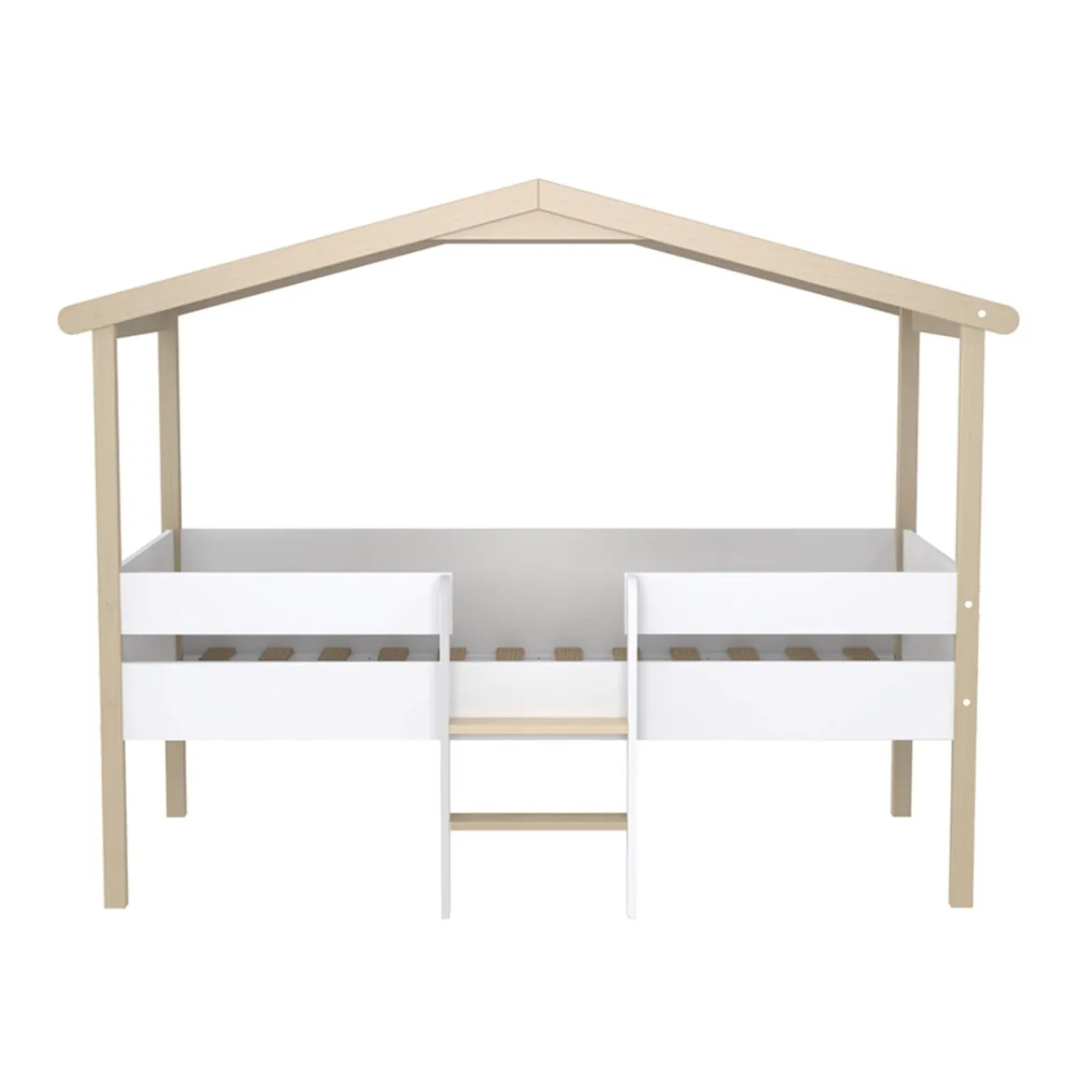 Lit cabane enfant en hêtre massif 90x190 - LT14051