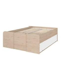 Lit coffre avec multiples rangements 140x190/200